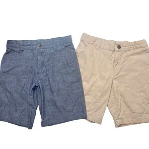 Cat & Jack Flat Front Adjustable Waist Shorts Boy’s 14
(2 pairs)